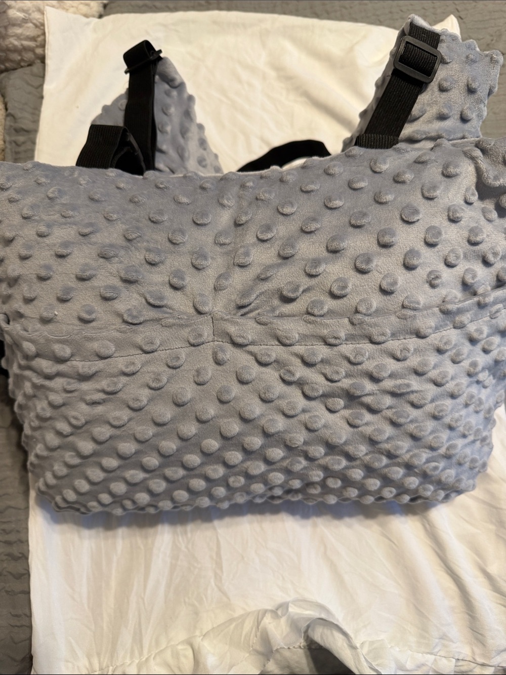 Gray Textured Bubble Mastectomy Pillow